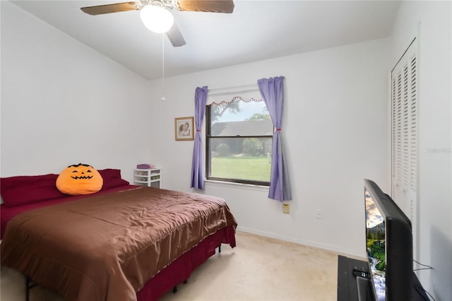 1148 Monroe Ave, Saint Cloud, FL 34769 - carpeted bedroom featuring baseboards and ceiling fan