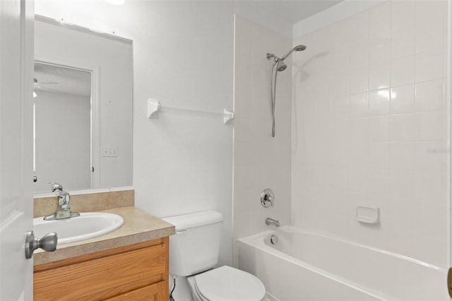 435 Tradition Ln, Winter Springs, FL 32708 - bathroom with toilet, vanity, and shower / washtub combination