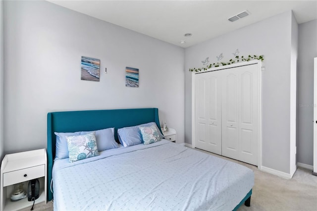 3121 Buffington Pl, Oviedo, FL 32765 - bedroom with light carpet, baseboards, and a closet
