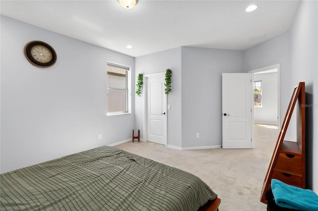 3121 Buffington Pl, Oviedo, FL 32765 - bedroom with light colored carpet, baseboards, and recessed lighting