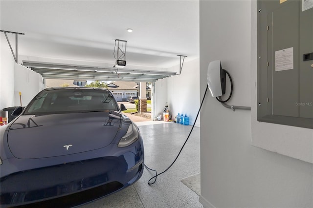 3121 Buffington Pl, Oviedo, FL 32765 - garage featuring electric panel and a garage door opener