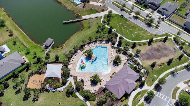 5052 Blanchard Ct, Saint Cloud, FL 34772 - bird's eye view featuring a water view