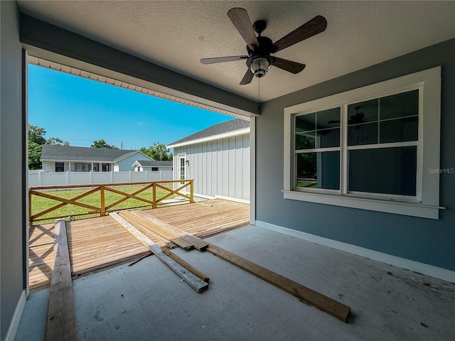 311 W Delaware Ave, Lake Helen, FL 32744 - view of patio featuring ceiling fan and a deck