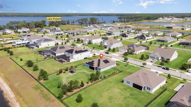 4672 Marina Row Dr, Orlando, FL 32820 - aerial view of residential area featuring a nearby body of water