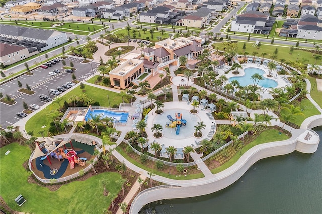 1799 Tropical Palms Cir, Kissimmee, FL 34747 - aerial perspective of suburban area with a pool area
