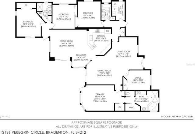 13136 Peregrin Cir, Bradenton, FL 34212 - view of home floor plan
