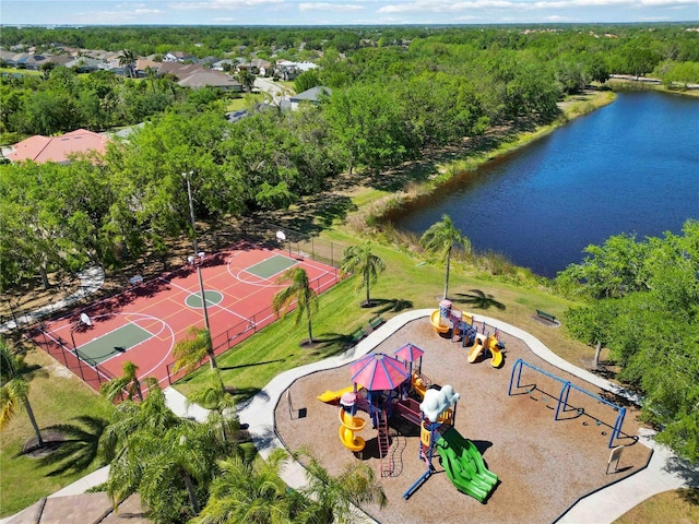 13136 Peregrin Cir, Bradenton, FL 34212 - aerial view of a large body of water and a community park