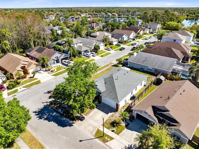 drone / aerial view with a residential view