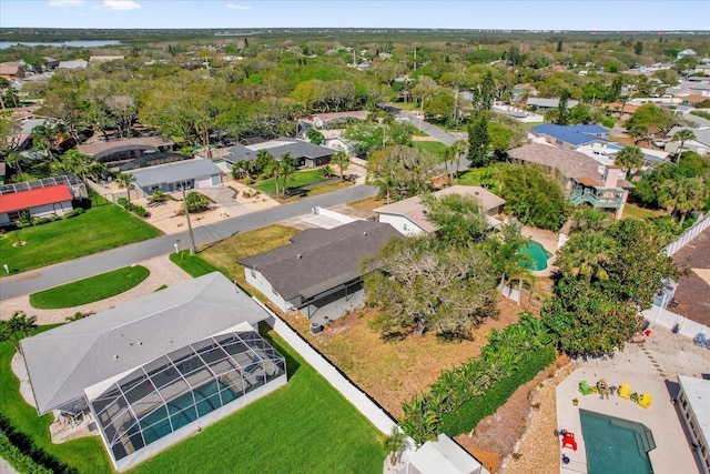 bird's eye view featuring a residential view