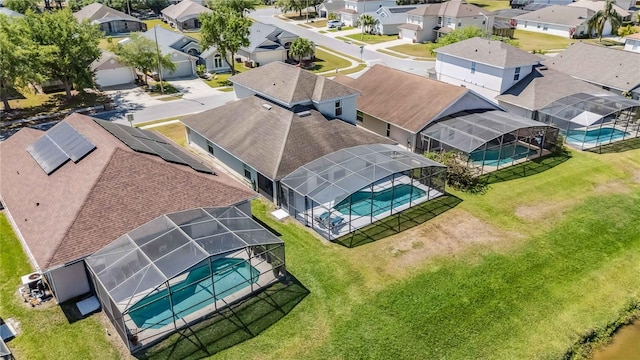 birds eye view of property featuring a residential view