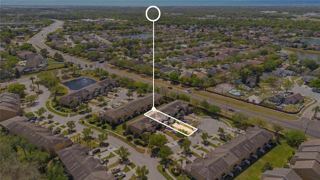 10124 Shadow Leaf Ct, Orlando, FL 32825 - bird's eye view featuring a residential view and a water view