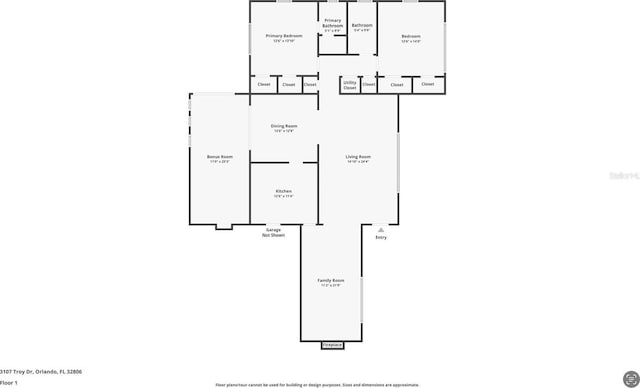 3107 Troy Dr, Orlando, FL 32806 - plan