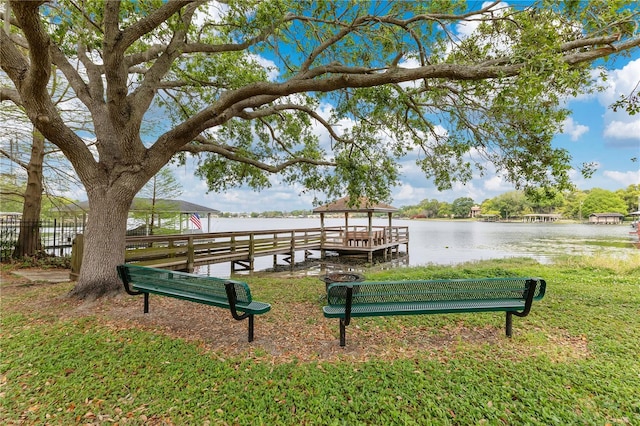 3107 Troy Dr, Orlando, FL 32806 - view of home's community featuring a water view and fence