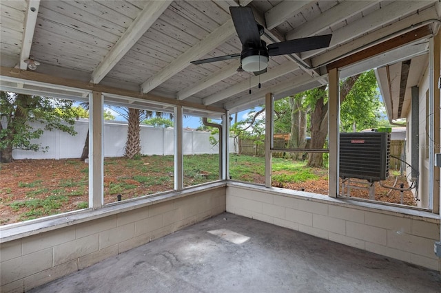 6031 W Ridgewood Ave, Orlando, FL 32835 - unfurnished sunroom with ceiling fan