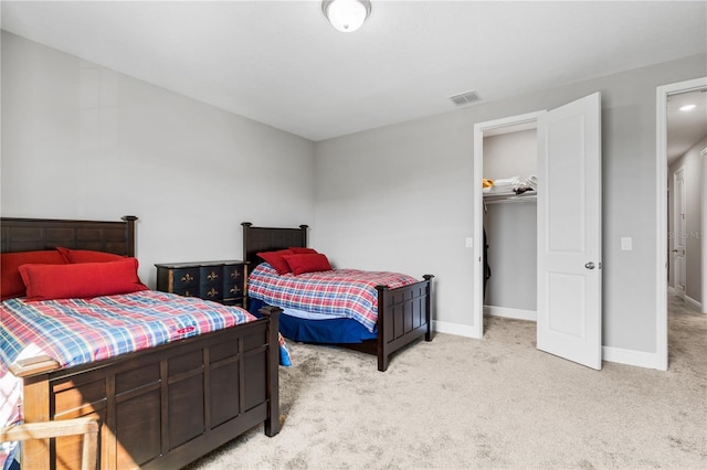 8384 Ludington Cir, Orlando, FL 32836 - bedroom with baseboards, light colored carpet, and visible vents