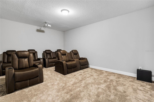 8384 Ludington Cir, Orlando, FL 32836 - carpeted home theater with baseboards and a textured ceiling