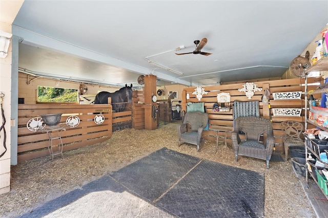 view of horse barn