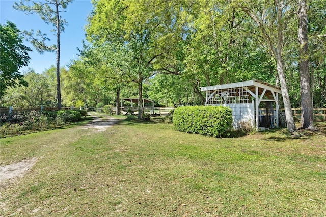 view of yard