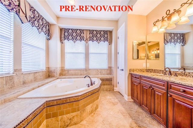 25813 Feather Ridge Ln, Sorrento, FL 32776 - bathroom with a whirlpool tub and vanity