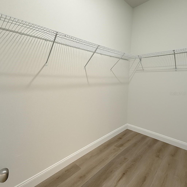 8830 N Salina Dr, Citrus Springs, FL 34434 - spacious closet featuring wood finished floors