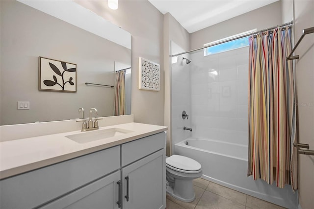 2011 Soaring Oak Way, Winter Park, FL 32792 - full bath featuring vanity, shower / bath combo, toilet, and tile patterned floors