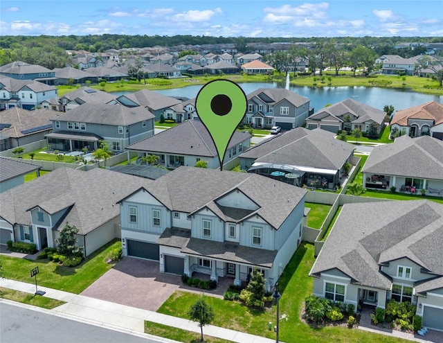 2011 Soaring Oak Way, Winter Park, FL 32792 - bird's eye view featuring a water view and a residential view
