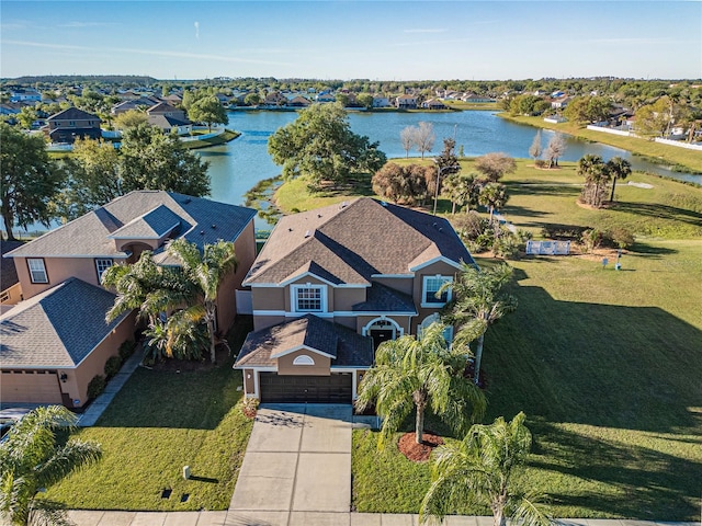 31028 Baclan Dr, Wesley Chapel, FL 33545 - drone / aerial view with a water view and a residential view