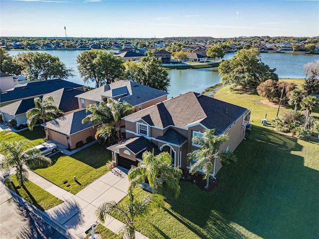 31028 Baclan Dr, Wesley Chapel, FL 33545 - drone / aerial view with a residential view and a water view