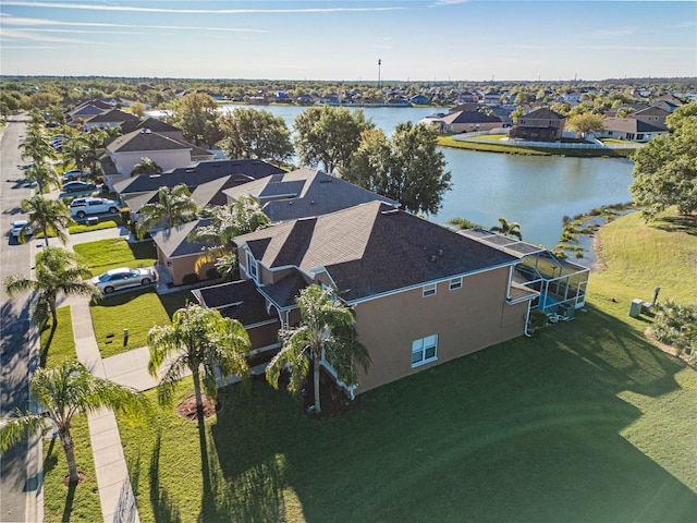 31028 Baclan Dr, Wesley Chapel, FL 33545 - aerial view featuring a residential view and a water view