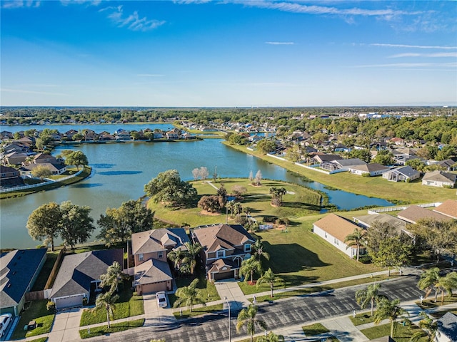 31028 Baclan Dr, Wesley Chapel, FL 33545 - bird's eye view featuring a residential view and a water view