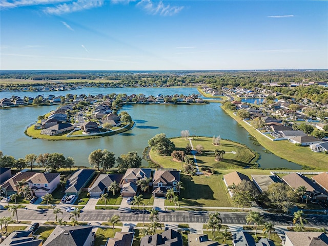 31028 Baclan Dr, Wesley Chapel, FL 33545 - drone / aerial view with a residential view and a water view
