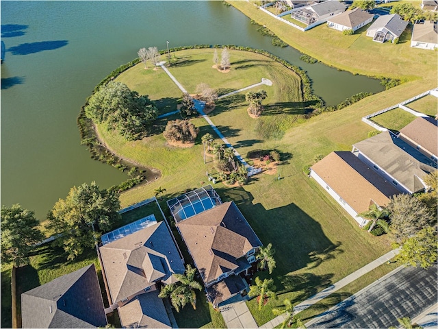 31028 Baclan Dr, Wesley Chapel, FL 33545 - bird's eye view with a residential view and a water view