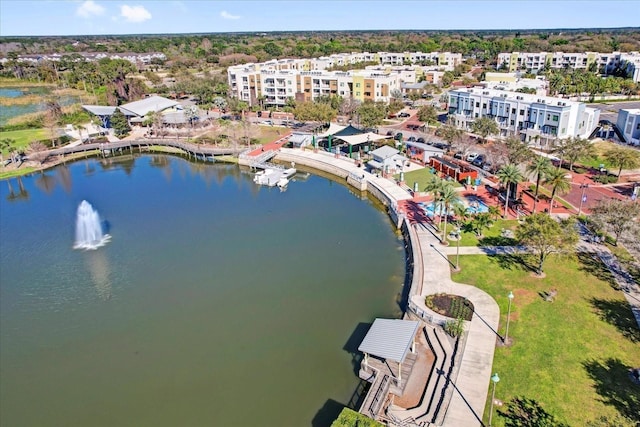 927 City Walk Ln, Oviedo, FL 32765 - bird's eye view with a water view