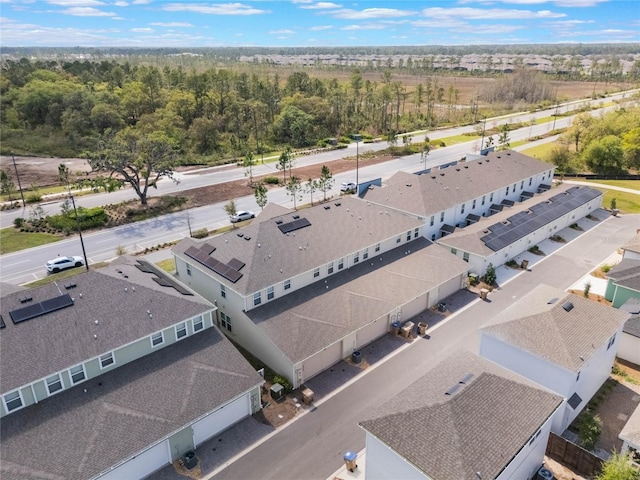 drone / aerial view with a residential view