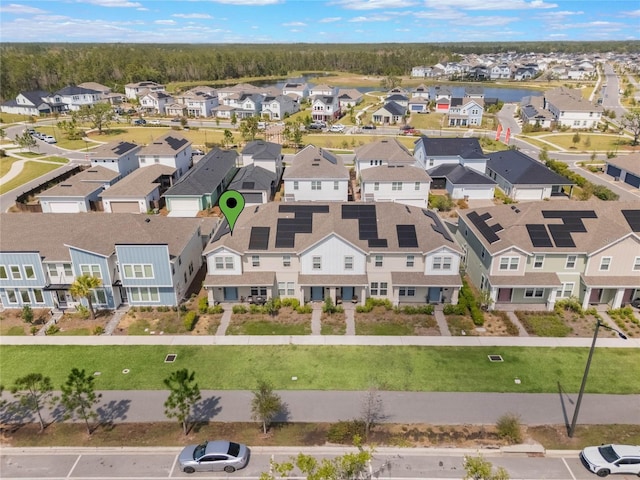 drone / aerial view featuring a residential view