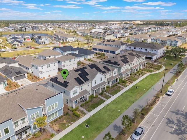bird's eye view featuring a residential view