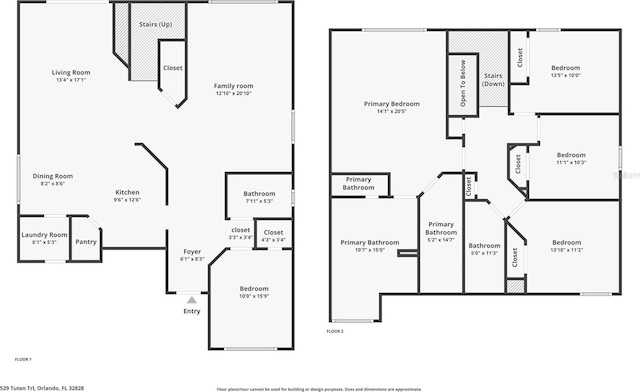 529 Tuten Trl, Orlando, FL 32828 - floor plan