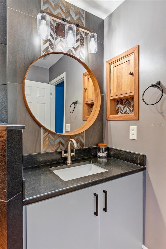 bathroom featuring vanity