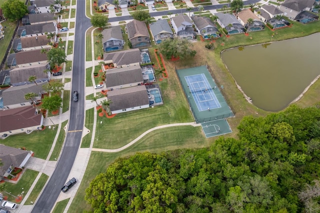 979 Park Terrace Cir, Kissimmee, FL 34746 - birds eye view of property with a residential view and a water view