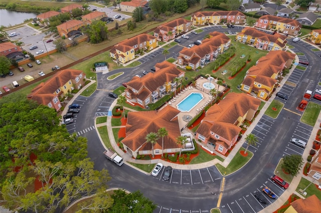979 Park Terrace Cir, Kissimmee, FL 34746 - bird's eye view featuring a residential view and a water view