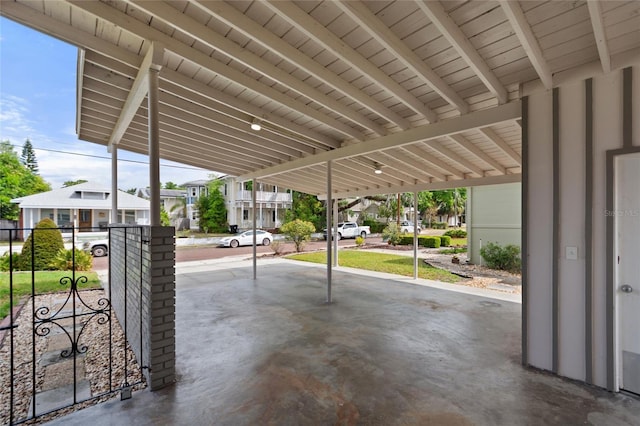 view of patio / terrace with a residential view