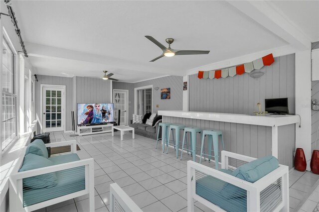 8720 Larwin Ln, Orlando, FL 32817 - view of patio featuring outdoor dry bar, outdoor lounge area, and ceiling fan