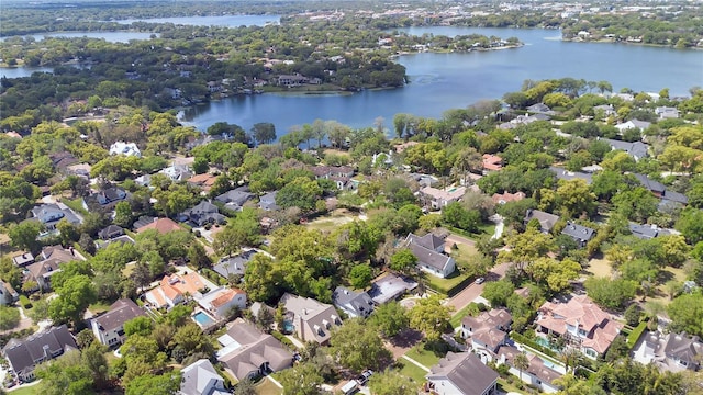 1560 Woodland Ave, Winter Park, FL 32789 - birds eye view of property featuring a residential view and a water view