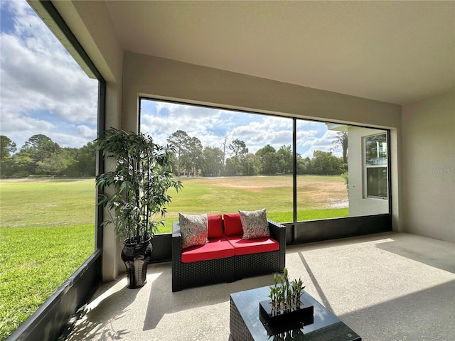 sunroom / solarium with plenty of natural light