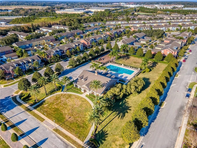 1197 Tallow Rd, Apopka, FL 32703 - aerial perspective of suburban area featuring a pool area