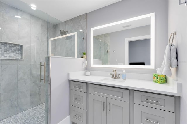 835 Dyson Dr, Winter Springs, FL 32708 - bathroom featuring vanity and a shower stall