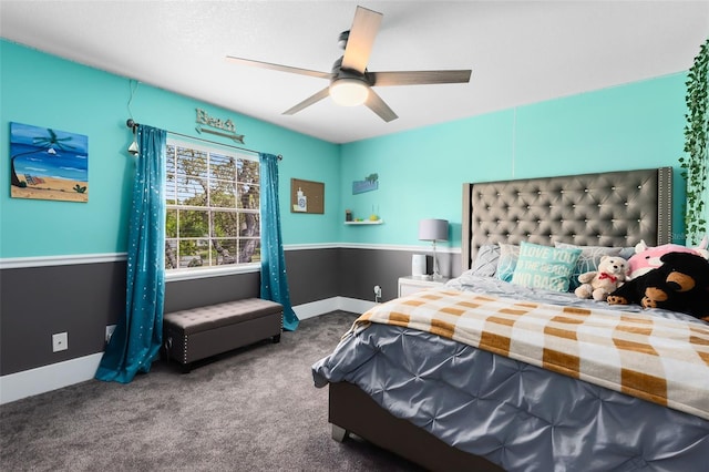 835 Dyson Dr, Winter Springs, FL 32708 - carpeted bedroom with baseboards and ceiling fan