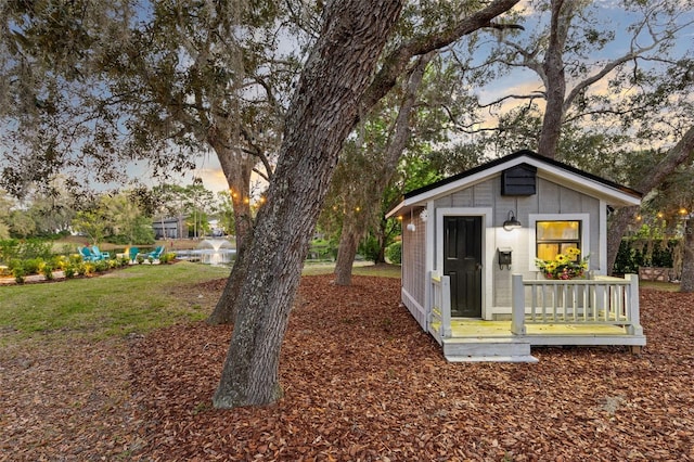 835 Dyson Dr, Winter Springs, FL 32708 - view of outdoor structure at dusk