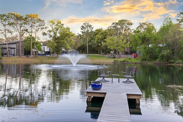835 Dyson Dr, Winter Springs, FL 32708 - dock with a water view
