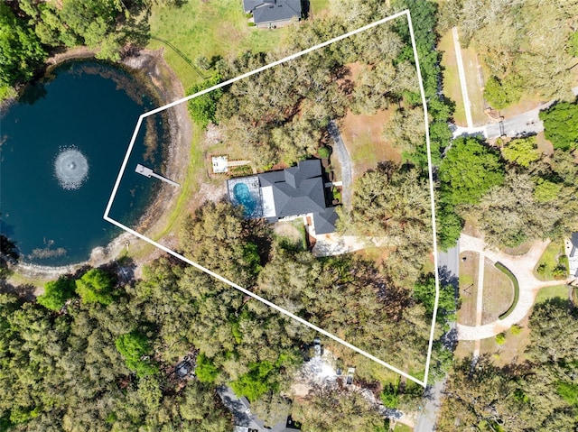 835 Dyson Dr, Winter Springs, FL 32708 - view of property location with a large body of water and property parcel outlined